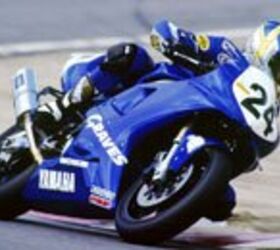 church of mo 1998 yamaha v star 650, This is Mark Miller on his funny looking racebike