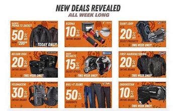 Revzilla Orange Week-Daily Mega Deals on Moto Gear This Week Only