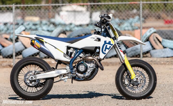 2019 husqvarna fs 450 review first ride, Behold the Husqvarna FS450 If it had lights blinkers and a license plate it d be a one way ride straight to jail But oh what a ride it would be