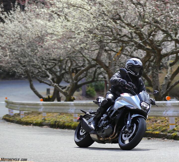 2020 suzuki katana review first ride video, It s cherry blossom time