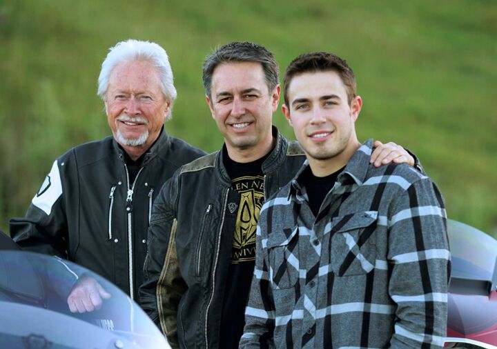 arlen ness the icon king, Arlen Ness with son Cory and grandson Zach