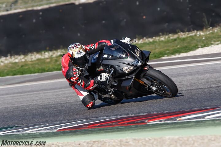 2019 aprilia rsv4 1100 factory review first ride, This is what it looks like to miss an apex by a country mile and still feel comfortable leaning over more to try and make up for it The RSV4 inspires confidence