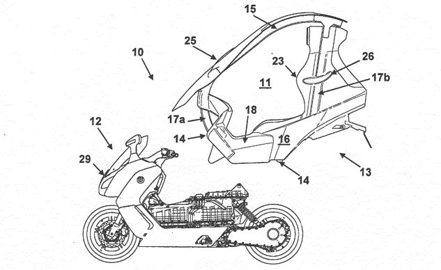 BMW's C Evolution Scooter Could Get a C1-Style Roof