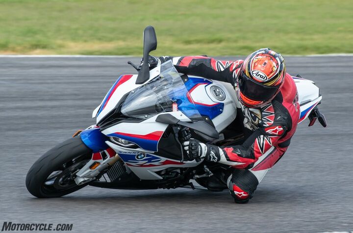 2020 bmw s1000rr review first ride, M Package S1000RRs are easily distinguished by the paint scheme you see here What you can t see is how much lighter the new bike is compared to its predecessor With the addition of carbon fiber wheels direction changes happen quickly