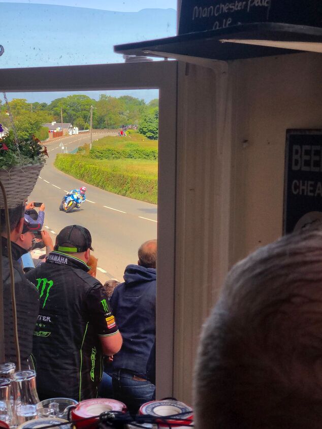 isle of man tt 2019 wrap up, Barstool Ginger Hall Arguably the best seat at any motorcycle race on Earth Photo by Andrew Capone