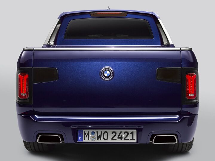 bmw s x7 pickup truck concept is the motorcycle carrier nobody asked for
