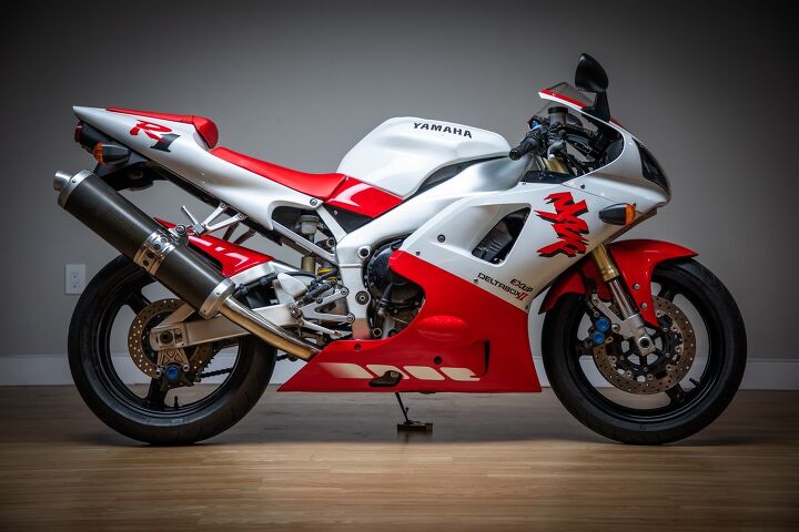 93 honda cbr900rr goes for 24 000, First year R1s in red and white are tough to find this one with 4500 miles sold for less than 8k