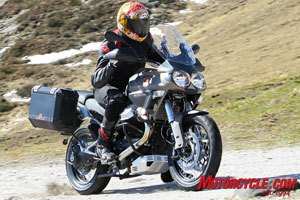 church of mo 2009 moto guzzi stelvio 1200 ntx abs review, We d like to see a bigger fuel tank for off road excursions