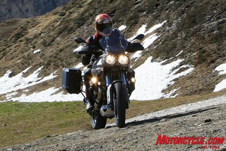 church of mo 2009 moto guzzi stelvio 1200 ntx abs review, With a bike this size off road riding should be left to those with plenty of experience