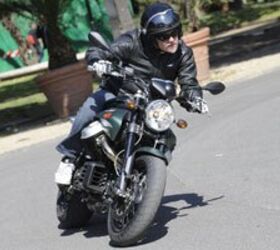 church of mo 2009 moto guzzi griso 8v se review, Despite the Griso s fairly long wheelbase it was easy to dodge traffic on the streets of Rome