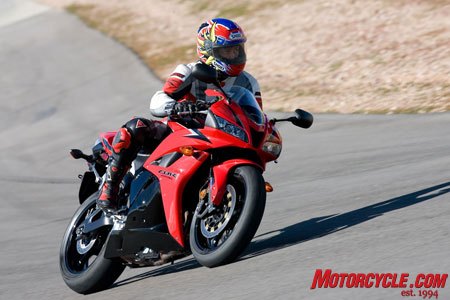 church of mo 2009 supersport racetrack shootout, Kool kat Kaming lauded the CBR for its light weight and stellar agility