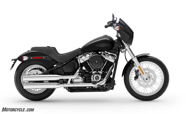 5 things you need to know about the 2020 harley davidson softail standard, Coastal Custom Package 1 599 95 You don t have to live on the West Coast to appreciate its style So you get to add a Softail Quarter Fairing black anodized aluminum Moto Bar handlebar and matching 5 5 inch tall riser Since taking a friend along for the ride is twice as fun a Bevel two up seat and passenger footpegs round out the kit