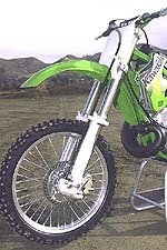 church of mo y2k 250 motocross shootout, The Kawi s forks were regarded as the cushiest of the bunch
