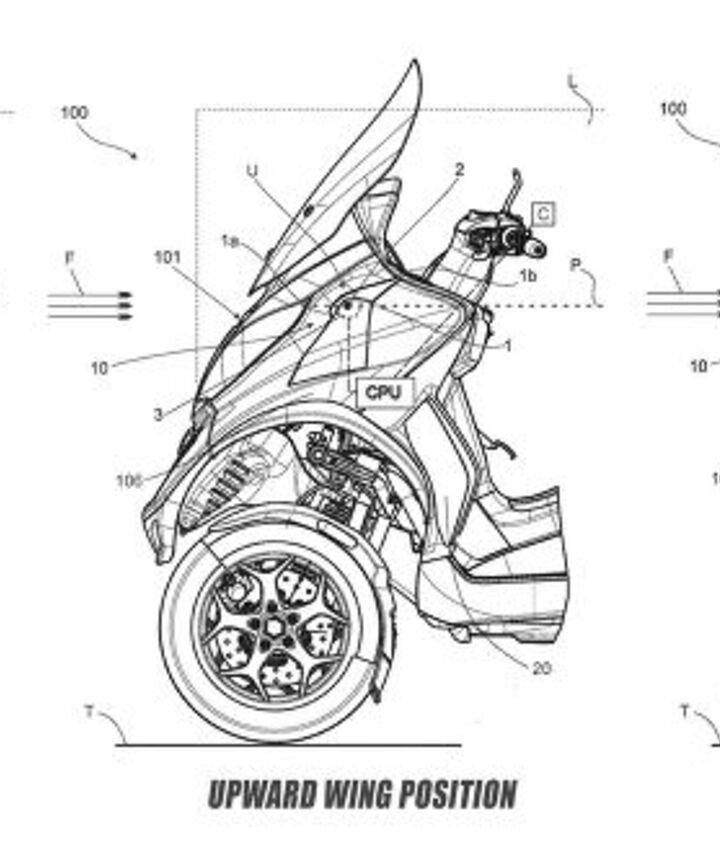 piaggio files patent for active aerodynamic system