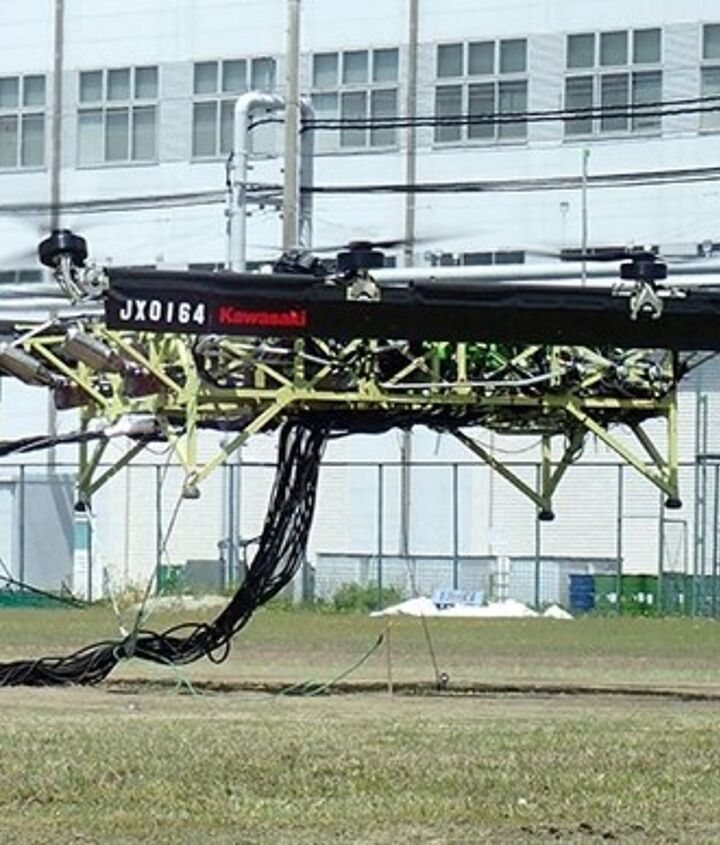 Kawasaki Begins Testing Hybrid Drone Powered by ZX-10R Engines