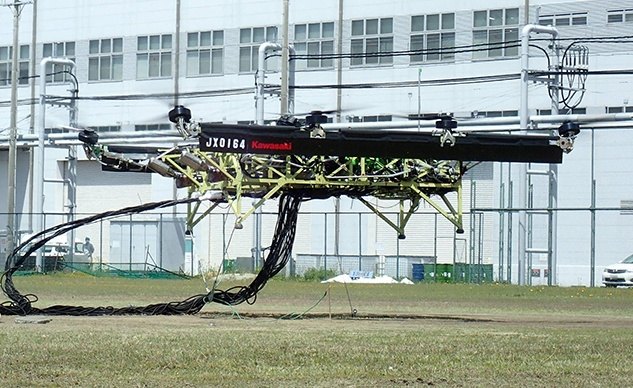 Kawasaki Begins Testing Hybrid Drone Powered by ZX-10R Engines