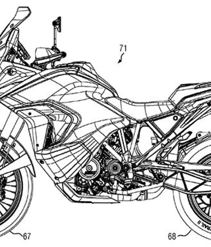 2021 KTM 1290 Super Adventure Revealed in Patent Filings