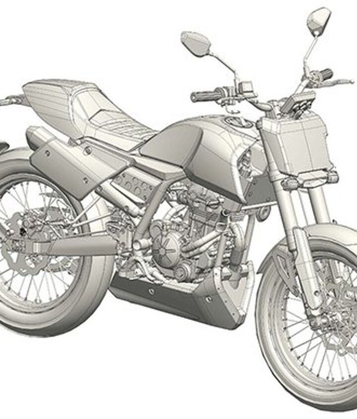 Chinese Aprilia Flat Tracker Revealed in Design Filings (UPDATE: It's an FB Mondial)