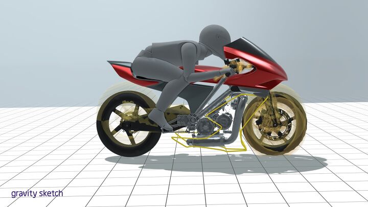 the clay modeler bringing motorcycle designs to life part 2, Rendering in VR is the next best thing to being in the studio