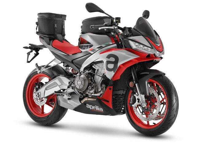 aprilia announces details for the 2021 tuono 660, The Tuono 660 outfitted with Aprilia s accessory luggage should you want to tour on one