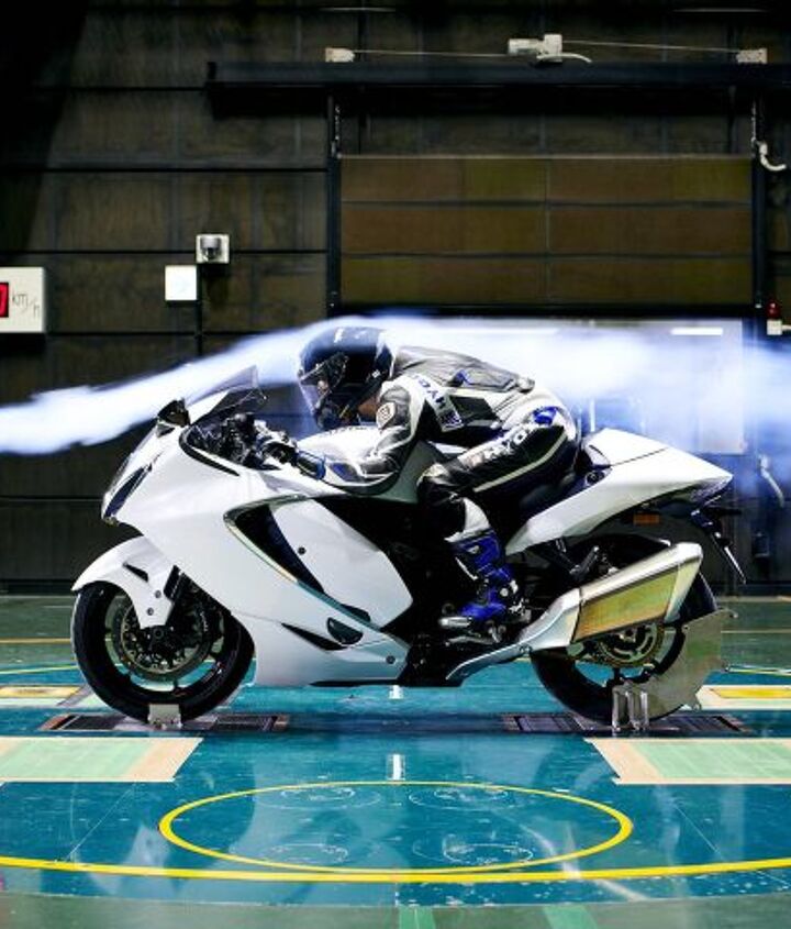 2022 suzuki hayabusa first look, Searching for improved lift and stability in the wind tunnel