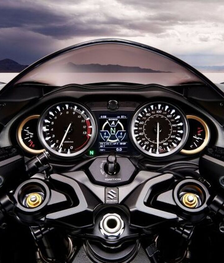 2022 suzuki hayabusa first look, Analog dials and a TFT Suzuki lets you have it both ways