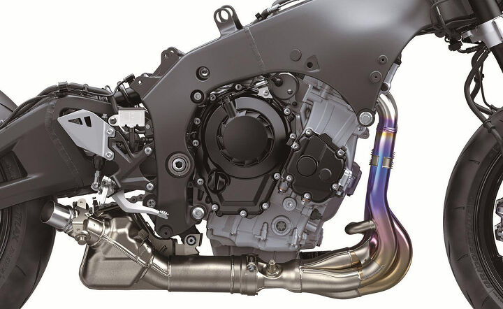 the amazing history of supercharged motorcycles and what the future holds, The 2021 ZX 10R s engine relies on high rpm to make its horsepower resulting in more emissions