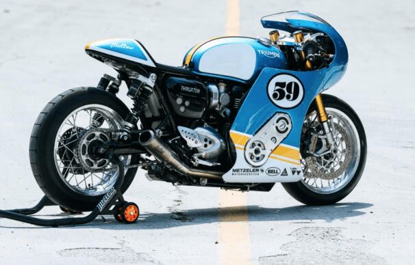 the amazing history of supercharged motorcycles and what the future holds, Which jogged me into remembering this Rotrex charged Mellow Motorcycles Thruxton we saw at the Cologne show in 2018