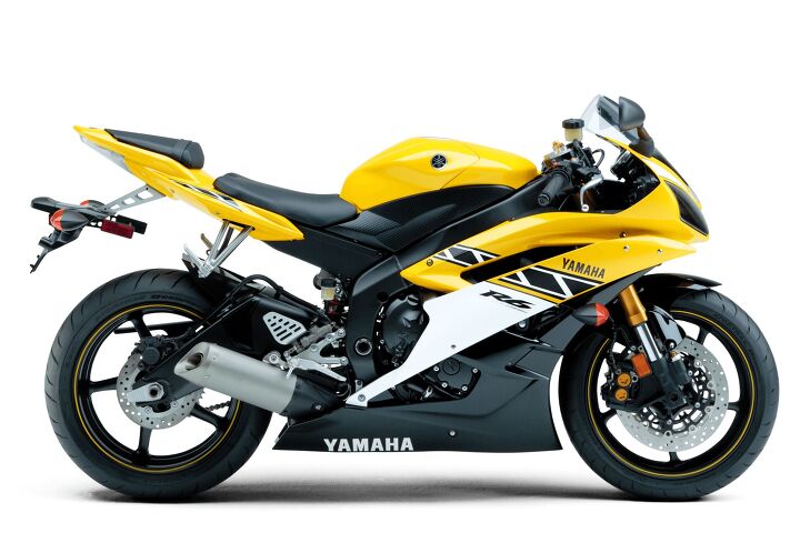 2022 yamaha yzf r7 review first ride, The 2006 Yamaha YZF R6 in case you forgot Internally the list of differences between this bike and the final version in 2020 isn t that much