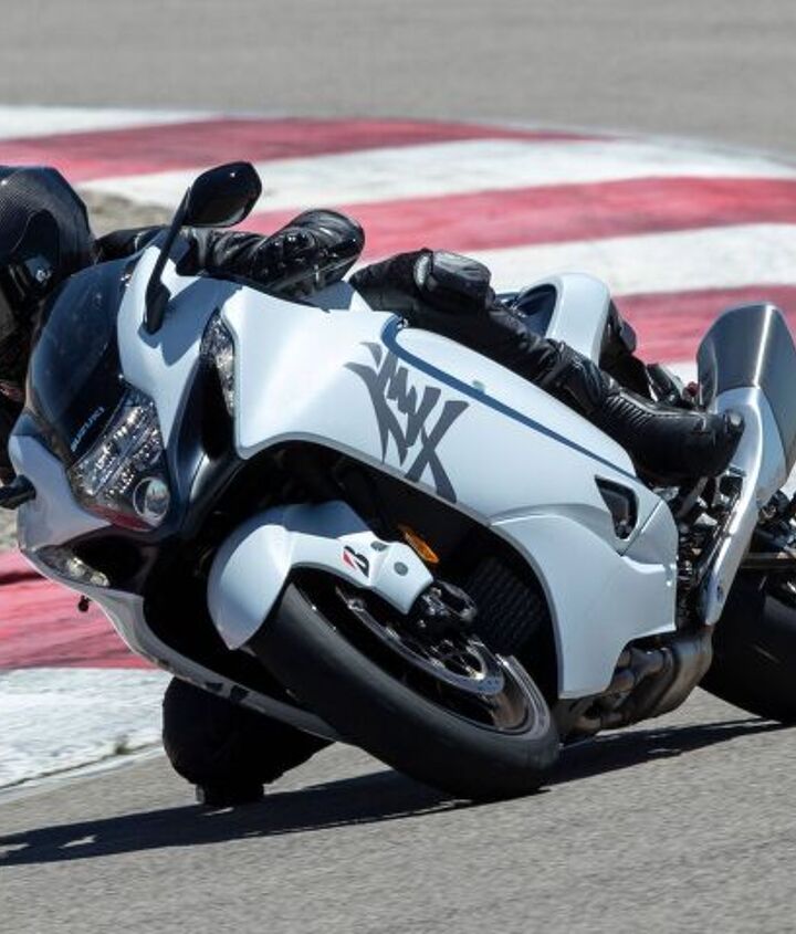 2022 suzuki hayabusa review first ride, It s not a hundred pound scooter for certain but it feels balanced and poised ABS linked braking TC and power modes by Bosch worked very well