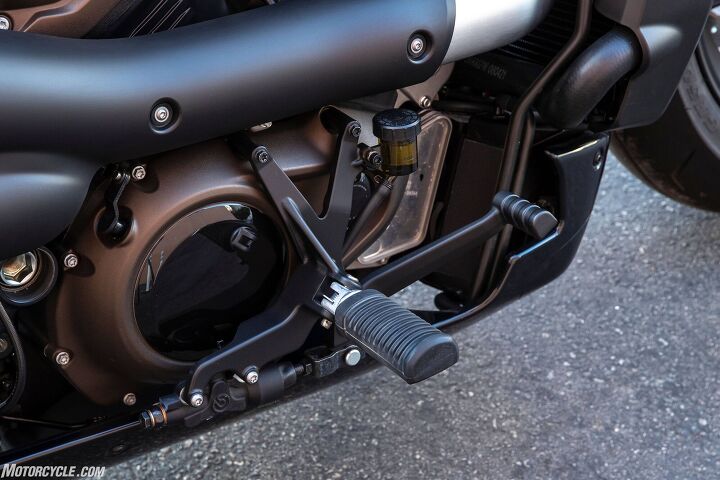 2021 harley davidson sportster s review first ride, Brake side of the Mid Control Kit