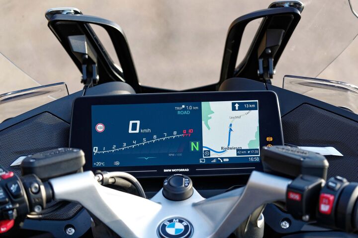 updates coming for 2022 bmw k1600 models, Updated K1600 models would be prime candidates to receive the 10 25 inch TFT display pictured here on the BMW R1250RT