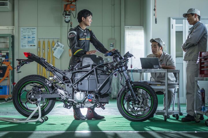 kawasaki commits to a future of electrics hybrids and hydrogen fueled motorcycles, Kawasaki has been working on electric motorcycles for a while now but has yet to bring anything to market That will change in a big way over the next few years