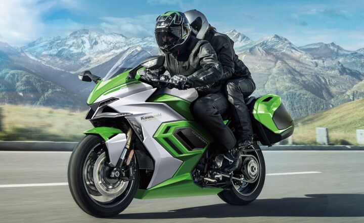 kawasaki commits to a future of electrics hybrids and hydrogen fueled motorcycles