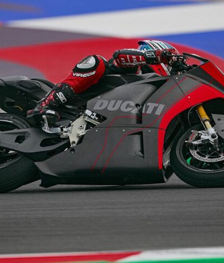ducati motoe prototype electric racebike makes public testing debut
