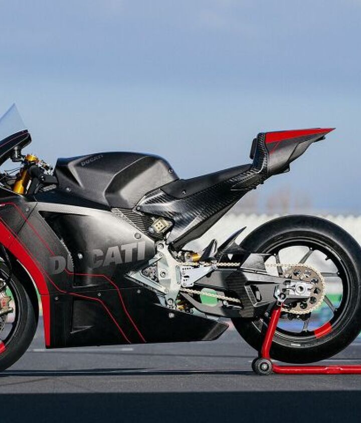 ducati motoe prototype electric racebike makes public testing debut