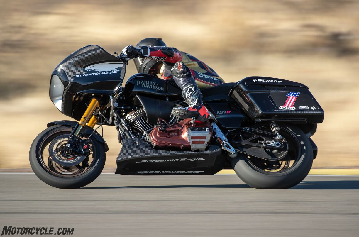Riding The HarleyDavidson Screamin Eagle Factory Race Bike