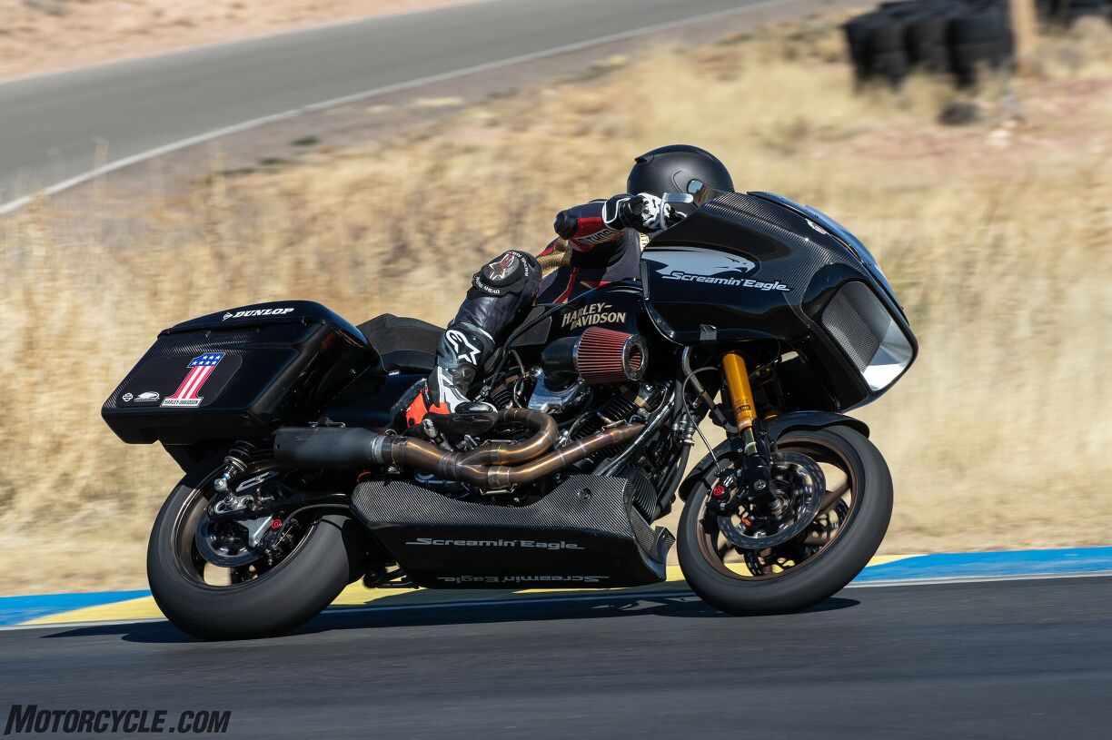 Riding The HarleyDavidson Screamin Eagle Factory Race Bike