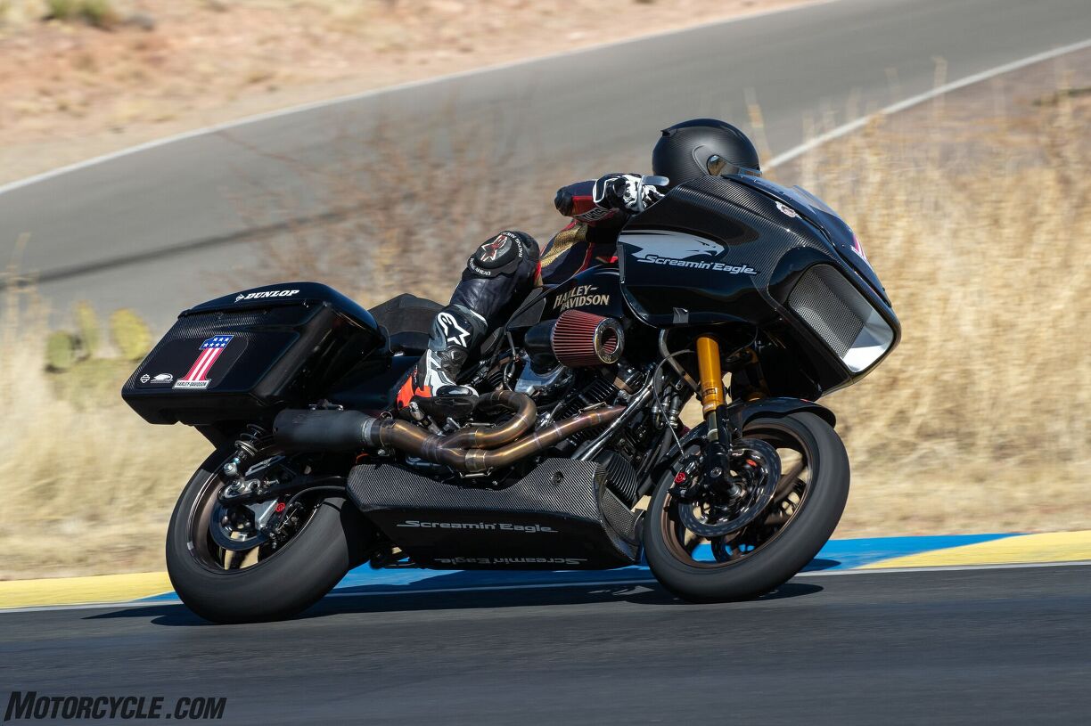 Riding The HarleyDavidson Screamin Eagle Factory Race Bike