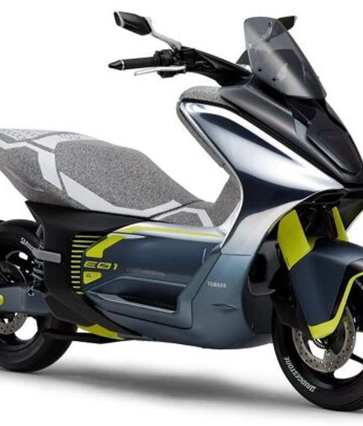 yamaha to announce neo s electric scooters on march 3, The E01 concept is a larger scooter with performance similar to a 125cc scooter