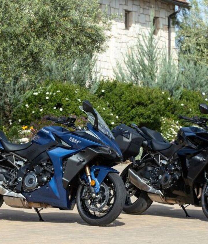 2022 suzuki gsx s1000gt review first ride, We can all agree the previous GSX S1000GT won t win any beauty awards but this latest GSX S1000GT GT shown here is much more attractive