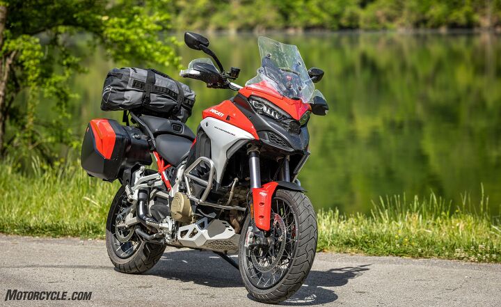 mo touring 2021 ducati multistrada v4s, Cooling down lakeside after the Tail of the Dragon