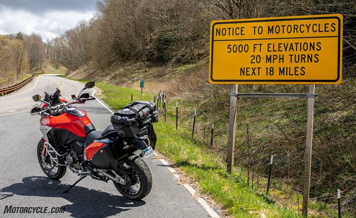 mo touring 2021 ducati multistrada v4s, A half mile into the Cherohala Skyway the road I ve been looking for