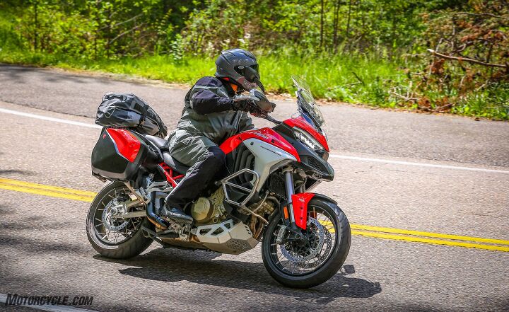 mo touring 2021 ducati multistrada v4s, Setting your throttle and suspension modes up for weather touring or attacking a set of twisties is as easy as pressing a button Image by killboy com