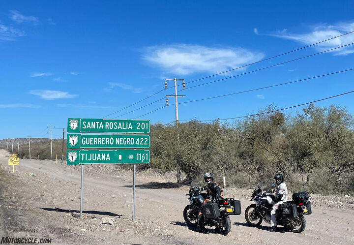three gringo geezers in baja california, The numbers are in kilometers but still we had a lot of miles in front of us