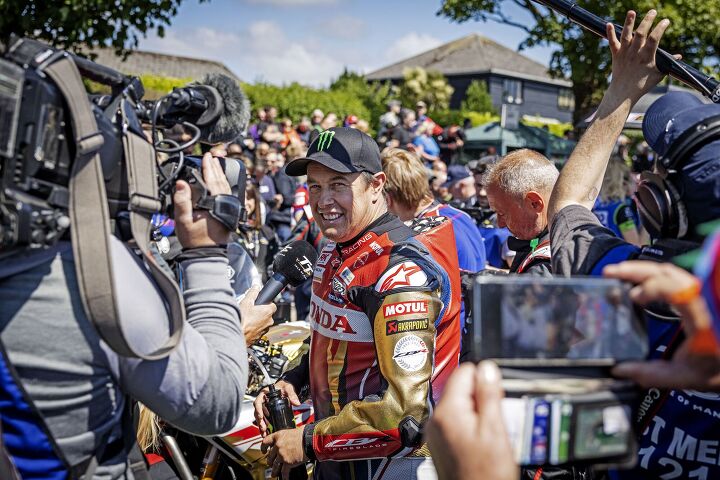 out and about at the isle of man tt 2022 part 1, John McGuinness MBE on his way to his 100th TT race start