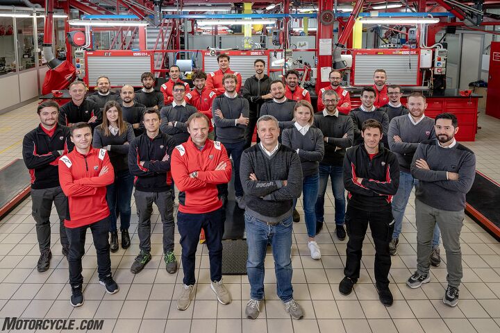 world exclusive ducati v21l motoe prototype first look, The MotoE project is comprised of staff from both Ducati Motor Holding and Ducati Corse The latter is identified by their red clothing