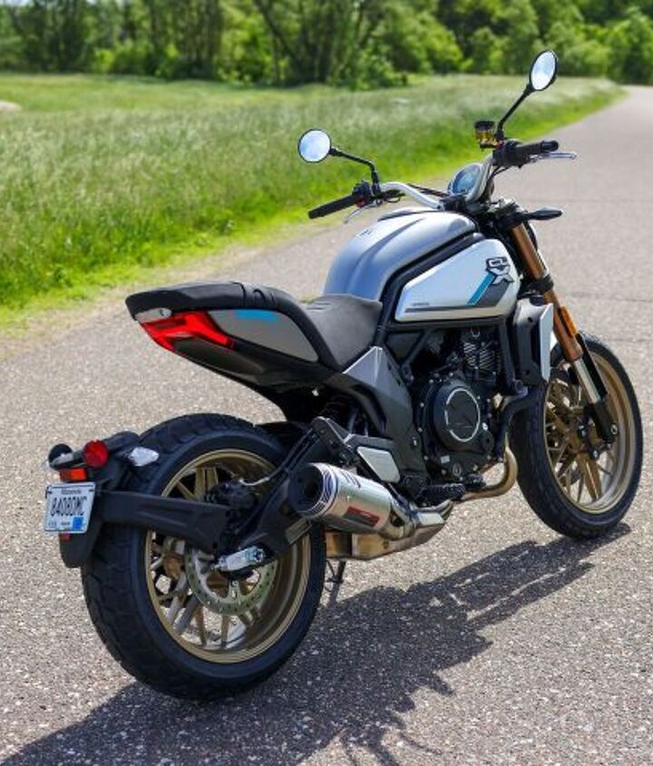 2022 cfmoto 700cl x 700cl x sport review first ride, I m getting kind of a half off FTR1200 vibe from the right rear