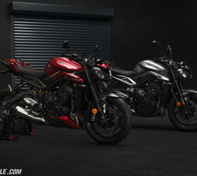 triumph announce new street triple lineup for 2023, Formerly the top of the range the Street Triple 765 R right is now the base model The Street Triple 765 RS is now the mass produced performance model