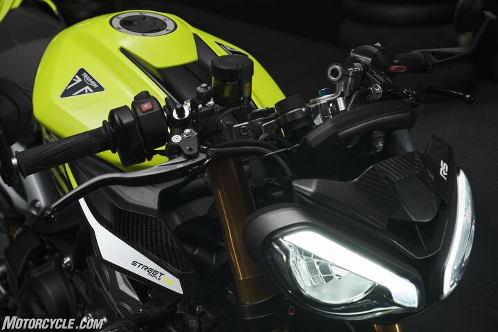 triumph announce new street triple lineup for 2023, The biggest difference between the Moto2 Edition and the rest of the Street Triples is the aggressive handlebar position that s much lower and forward placing the rider in attack mode